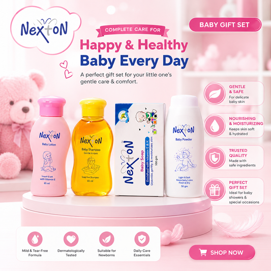 NEXTON Baby Care Kit – 4-Piece Baby Grooming Set