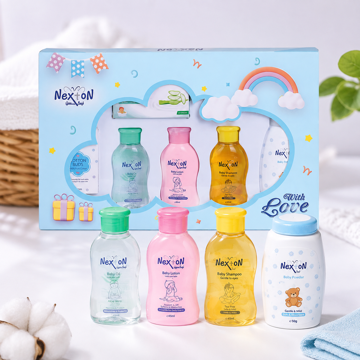 NEXTON Baby Care Kit – 4-Piece Baby Grooming Set